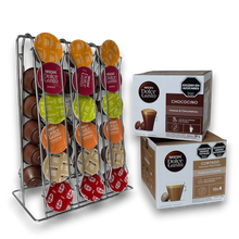 Cargar imagen en el visor de la galería, Porta Cápsulas Dolce Gusto x30 + 2 Cajas x10 cápsulas a elección