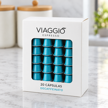 Cargar imagen en el visor de la galería, Descaffeinato - Pack x20 capsulas Viaggio Nespresso