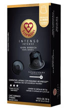 Cargar imagen en el visor de la galería, Caja x10 Capsulas Cafe 3 Corazones Brasil Intenso Nespresso