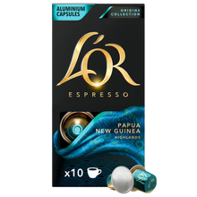 Cargar imagen en el visor de la galería, Caja x10 Capsulas Cafe Lor Nespresso - Origins Papua Nueva Guinea int. 7