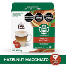 Cargar imagen en el visor de la galería, Hazelnut Macchiato Starbucks - 3 Cajas x12 Capsulas Dolce Gusto