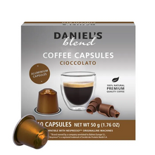 Cargar imagen en el visor de la galería, cioccolato - Caja x10 capsulas Daniels Nespresso Aluminio-Capsulandia
