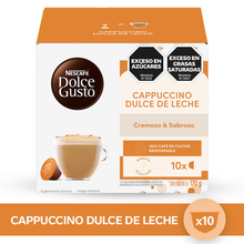 Cargar imagen en el visor de la galería, NUEVO! Cappuccino Dulce de Leche - 10 capsulas Dolce Gusto-Capsulandia