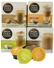 Cargar imagen en el visor de la galería, Surtido x28 Cápsulas Dolce Gusto - Sabores con leche-Capsulandia-1