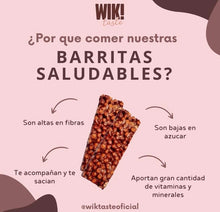 Cargar imagen en el visor de la galería, Caja x20 Barras Wik Taste Quinoa y Chocolate 20g SIN Tacc / Vegana
