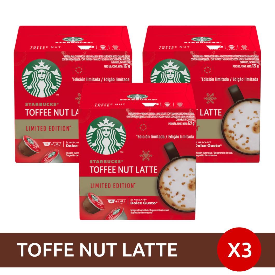 VOLVIO! Toffee Nut Latte Starbucks® - Pack x36 Capsulas Dolce Gusto