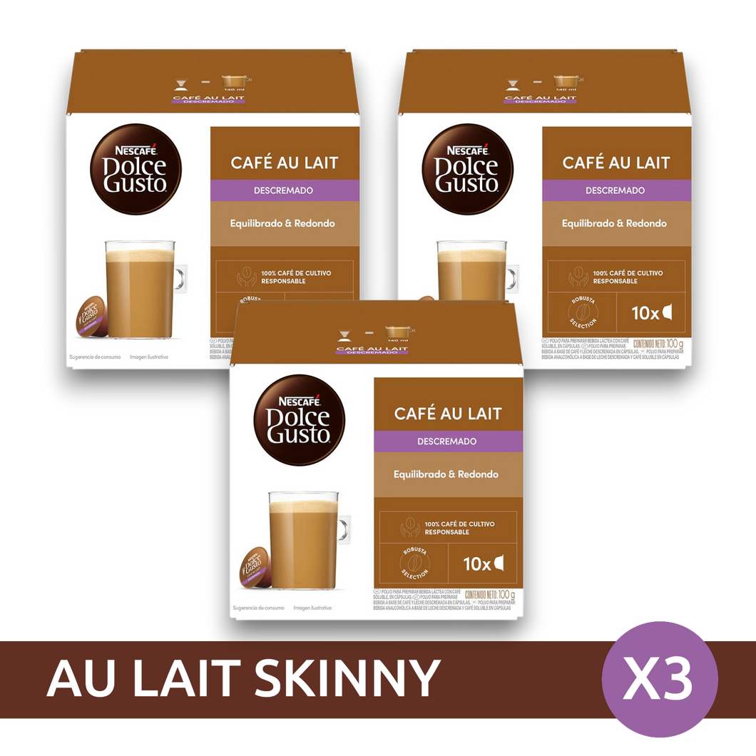 Cafe Aulait Skinny Descremado - x30 Capsulas Dolce Gusto