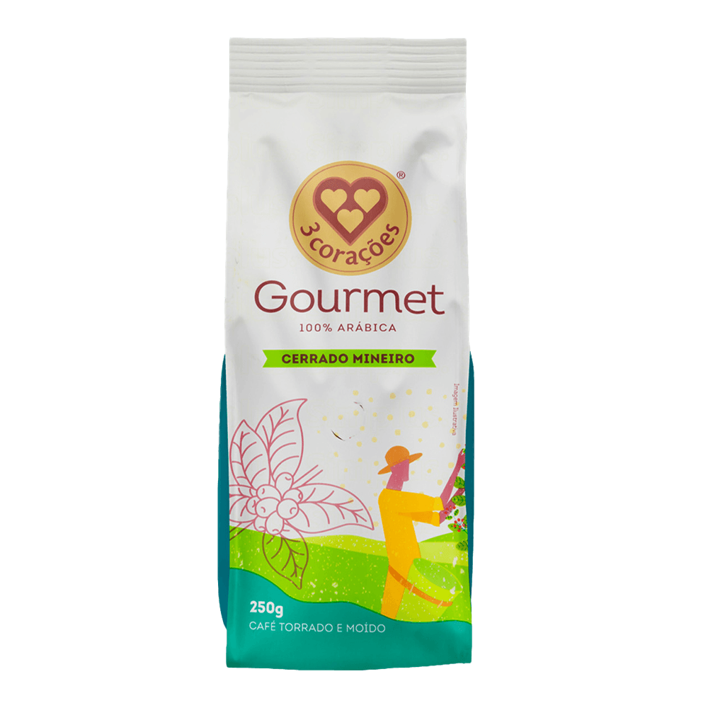 Café 3 Corações Gourmet Cerrado Mineiro 250 g