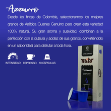 Cargar imagen en el visor de la galería, Azzurro - Caja x10 Capsulas Mito Nespresso Compatibles
