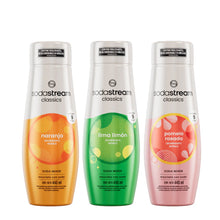 Cargar imagen en el visor de la galería, Combo x3 Saborizante Sodastream Soda Mixer 440ml = 27L Surtidos
