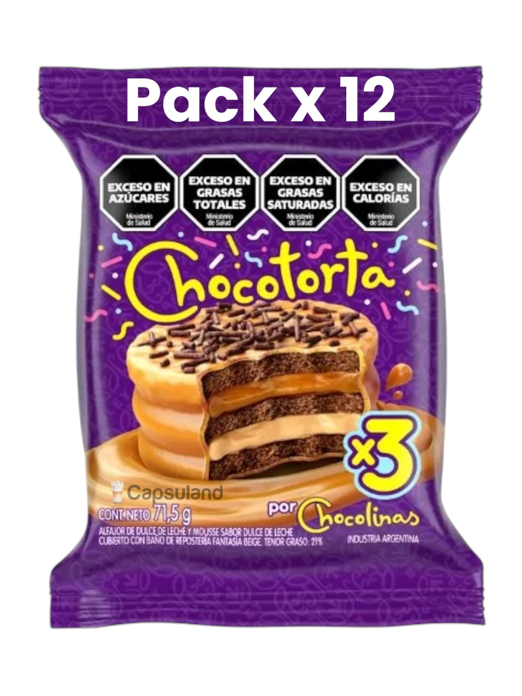 12 Alfajores Chocotorta Triple - Chocolinas y Dulce de Leche!