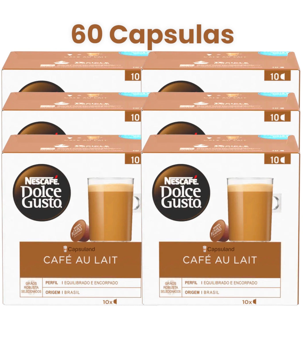 Cafe Aulait - 6 Cajas x10 Capsulas Dolce Gusto