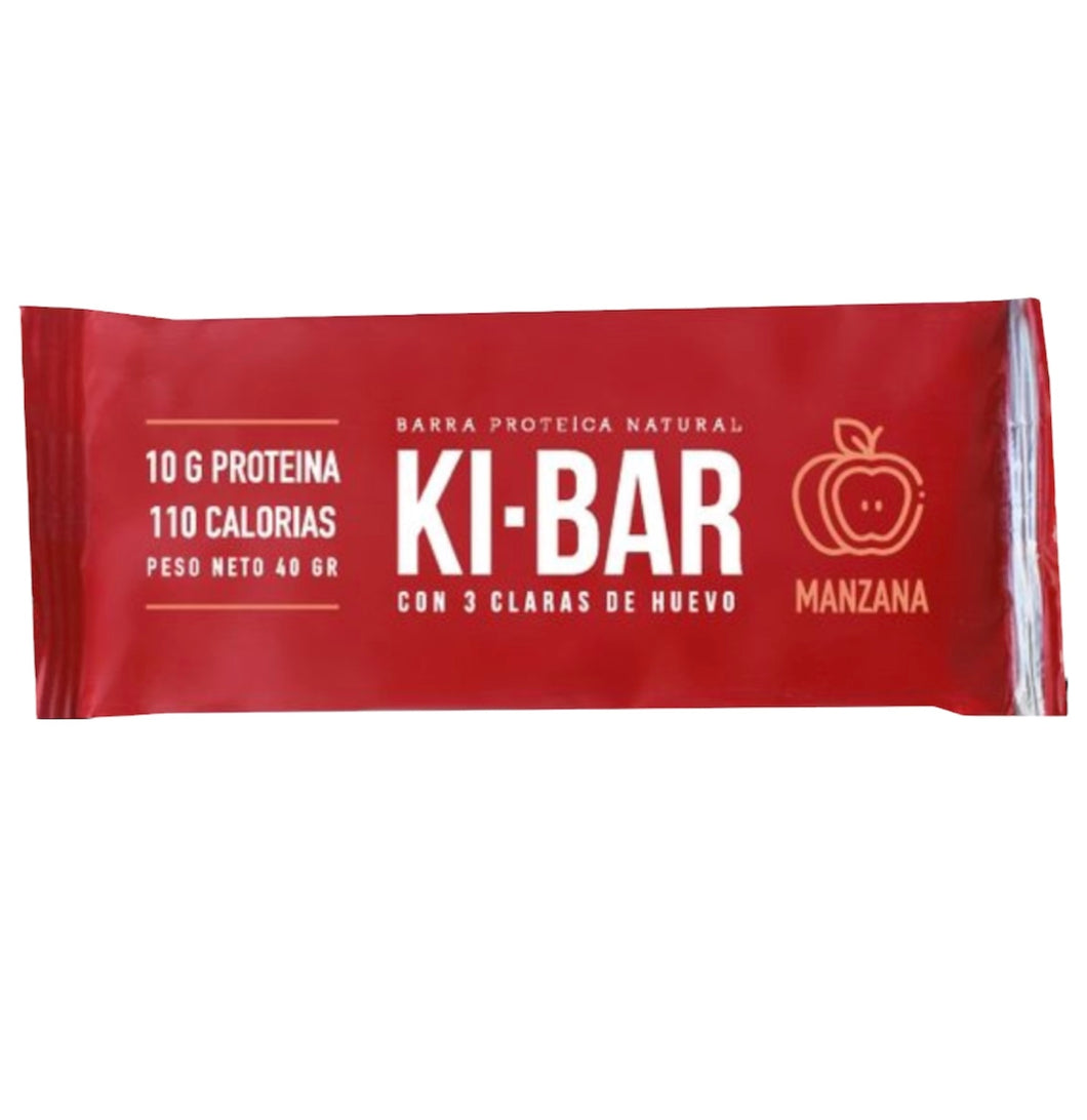 10 Ki Bar Barrita Proteica - Manzana Datiles + 3 Claras Sin Tacc