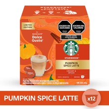 Cargar imagen en el visor de la galería, Pumpkin Spice Latte Starbucks - Caja x12 Capsulas Dolce Gusto
