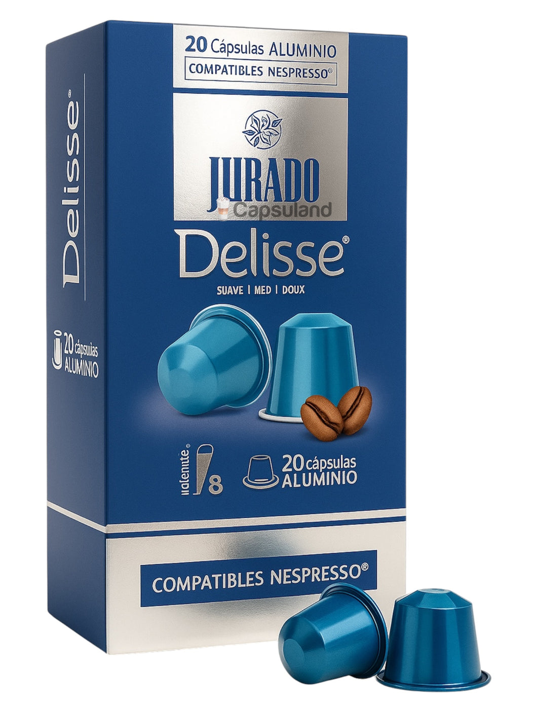Delisse x20 Capsulas Cafe Jurado Premium Nespresso Españas