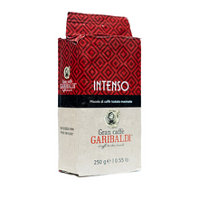 Cargar imagen en el visor de la galería, Nuevo! Cafe Molido Garibaldi Italia Intenso 250g Tostado - Sin Azucar
