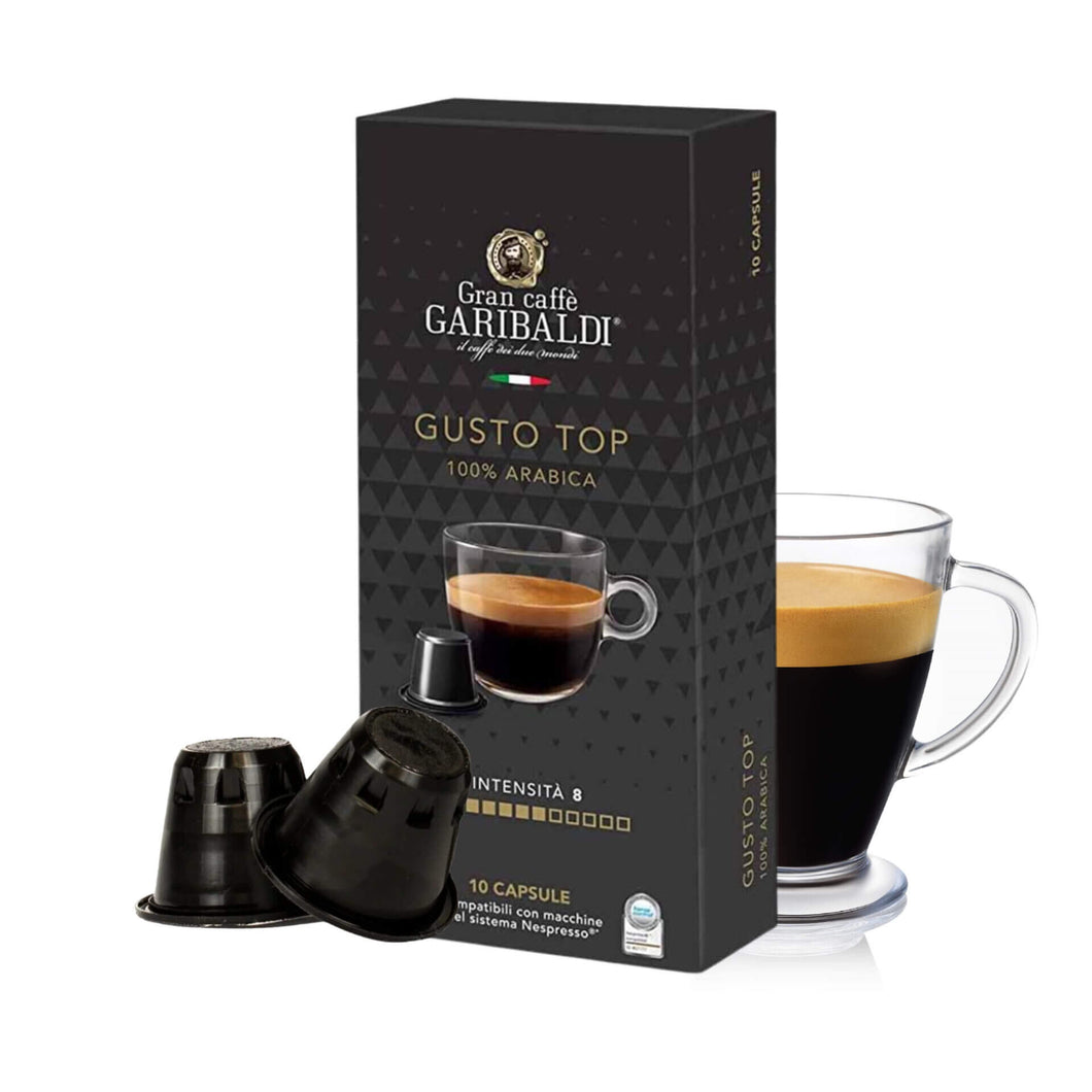 10 Capsulas Cafe Garibaldi Italia Gusto Top - Nespresso