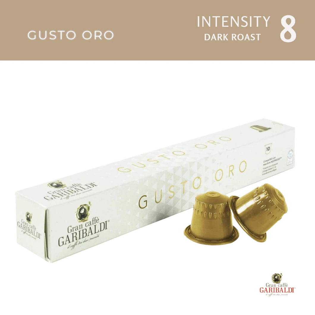 10 Capsulas Cafe Garibaldi Italia Gusto Oro - Nespresso