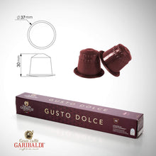 Cargar imagen en el visor de la galería, 10 Capsulas Cafe Garibaldi Italia Gusto Dolce - Nespresso
