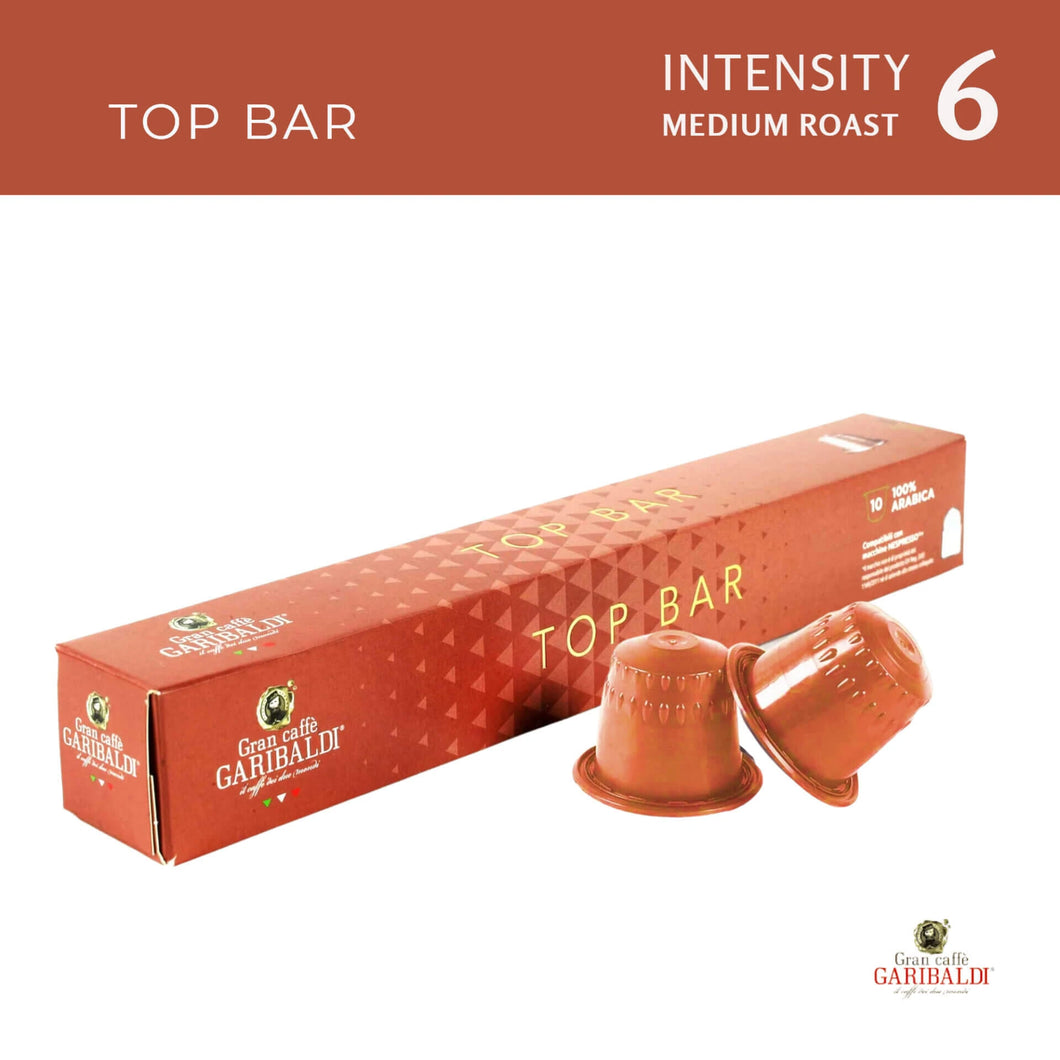 Nuevas! 10 Capsulas Cafe Garibaldi Italia Top Bar - Nespresso