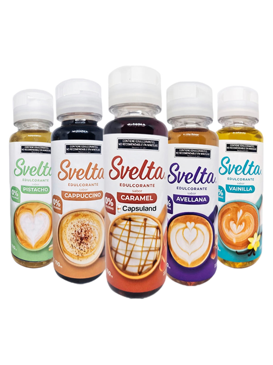 NUEVO! Pack x5 Syrup Saborizantes x 110ml Sin Azucar! 0 Calorias!