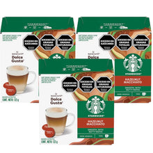 Cargar imagen en el visor de la galería, Hazelnut Macchiato Starbucks - 3 Cajas x12 Capsulas Dolce Gusto
