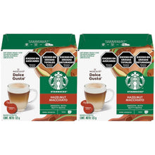 Cargar imagen en el visor de la galería, Hazelnut Macchiato Starbucks - 3 Cajas x12 Capsulas Dolce Gusto
