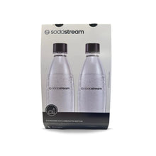 Cargar imagen en el visor de la galería, Twinpack Botellas Sodastream 1L Soda Reutilizables - Negro
