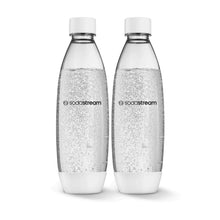 Cargar imagen en el visor de la galería, Twinpack Botellas Sodastream 1L Soda Reutilizables - Blanco
