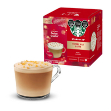 Cargar imagen en el visor de la galería, Toffee Nut Latte Starbucks® 2021🎄-  Caja x12 Capsulas Dolce Gusto
