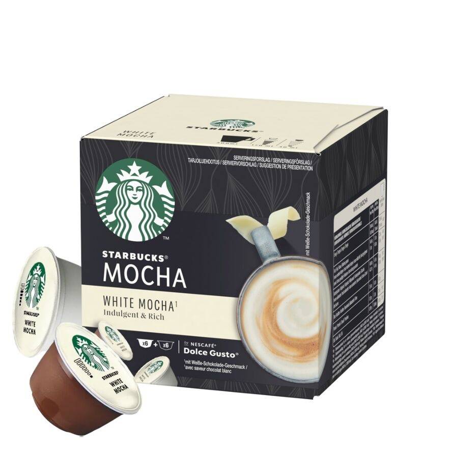 NUEVO! White Mocha Starbucks - Pack x12 capsulas Dolce Gusto Chocolate Blanco