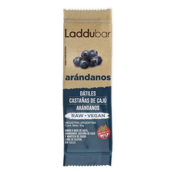 12 Barritas Laddubar Arandanos 30g. Veganas SIN tacc-Capsulandia-1