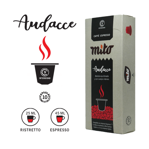 Audacce - Caja x10 Capsulas Mito Nespresso Compatibles-Capsulandia-1