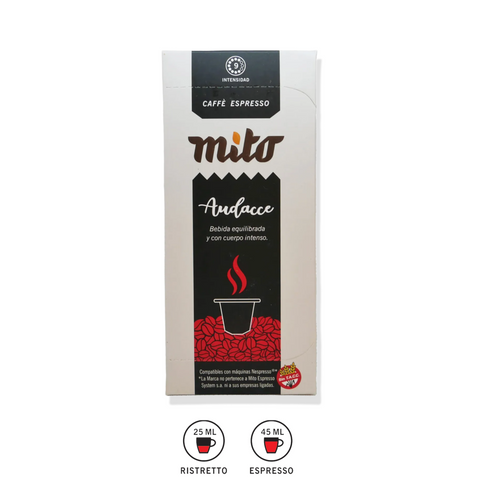 Audacce - Caja x10 Capsulas Mito Nespresso Compatibles-Capsulandia