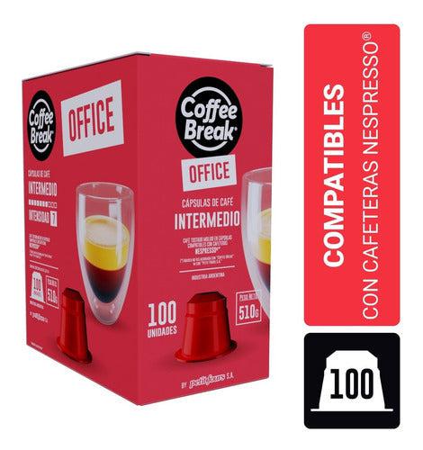 Box 100 Capsulas Coffee Break Nespresso® - Intermedio-Capsulandia-1