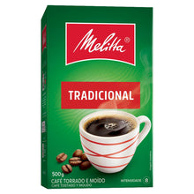 Cargar imagen en el visor de la galería, Cafe molido Melitta Tradicional 500g Tostado Sin Azucar - Brasil
