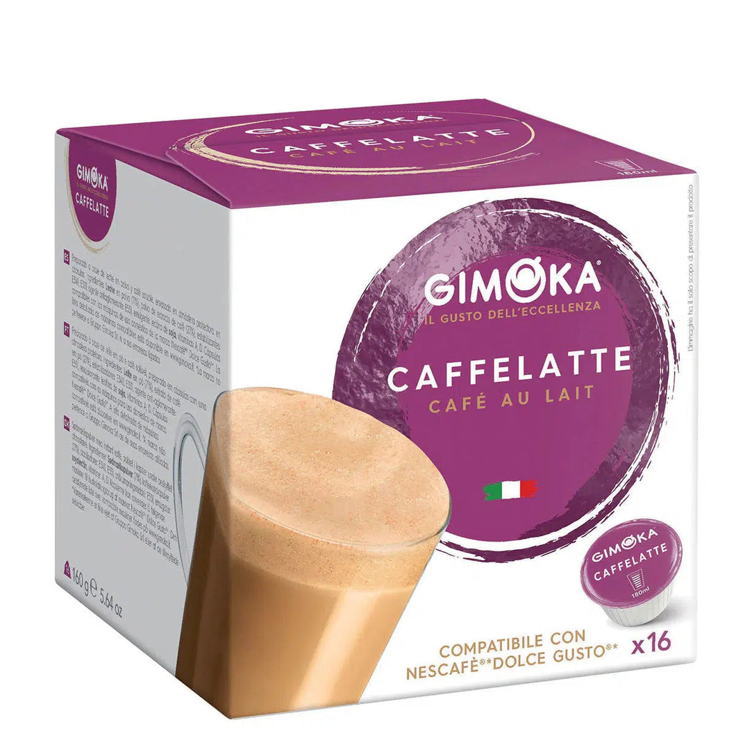 Caffe Latte Gimoka (AuLait) - Caja x16 capsulas Dolce Gusto