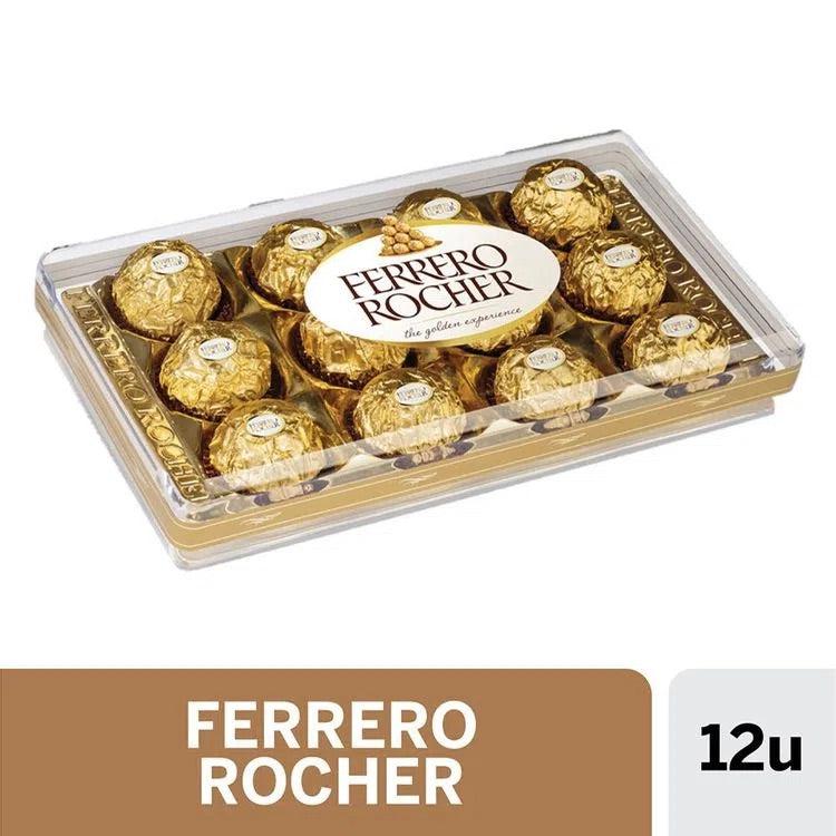 Caja 12 Bombones Ferrero Rocher Chocolate y Avellana-Capsulandia-1