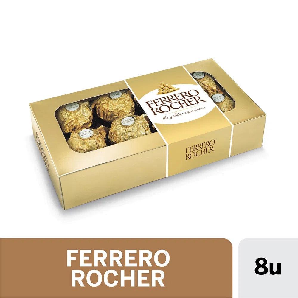 Caja 8 Bombones Ferrero Rocher Chocolate y Avellana-Capsulandia-1