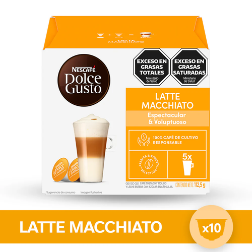 Caja x10 cápsulas Dolce Gusto - Latte Machiatto-Capsulandia