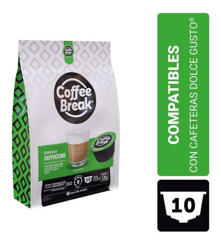 Cappuccino - 10 Capsulas Coffee Break Dolce Gusto®-Capsulandia-1