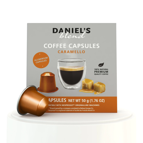 Caramello - Caja x10 capsulas Daniels Nespresso Aluminio-Capsulandia - 1