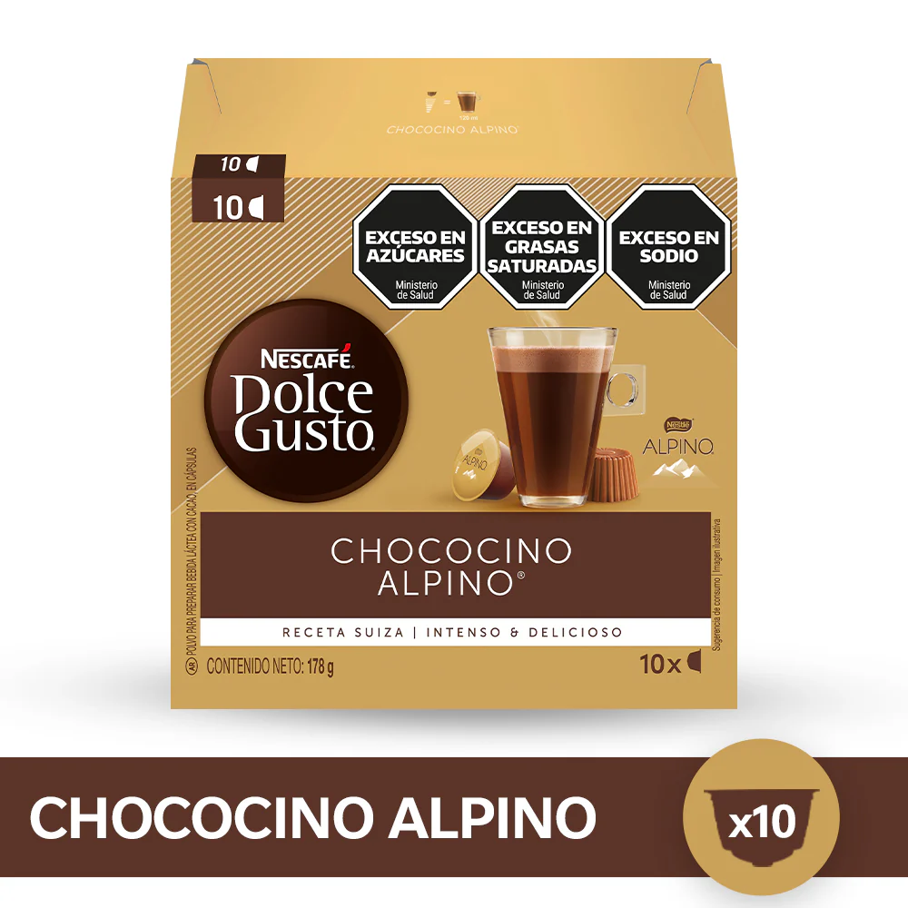 Chococino Alpino - Caja De 10 cápsulas Dolce Gusto-Capsulandia