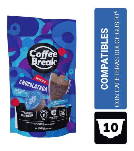 Chocolatada - 10 Capsulas Coffee Break Dolce Gusto®-Capsulandia-1