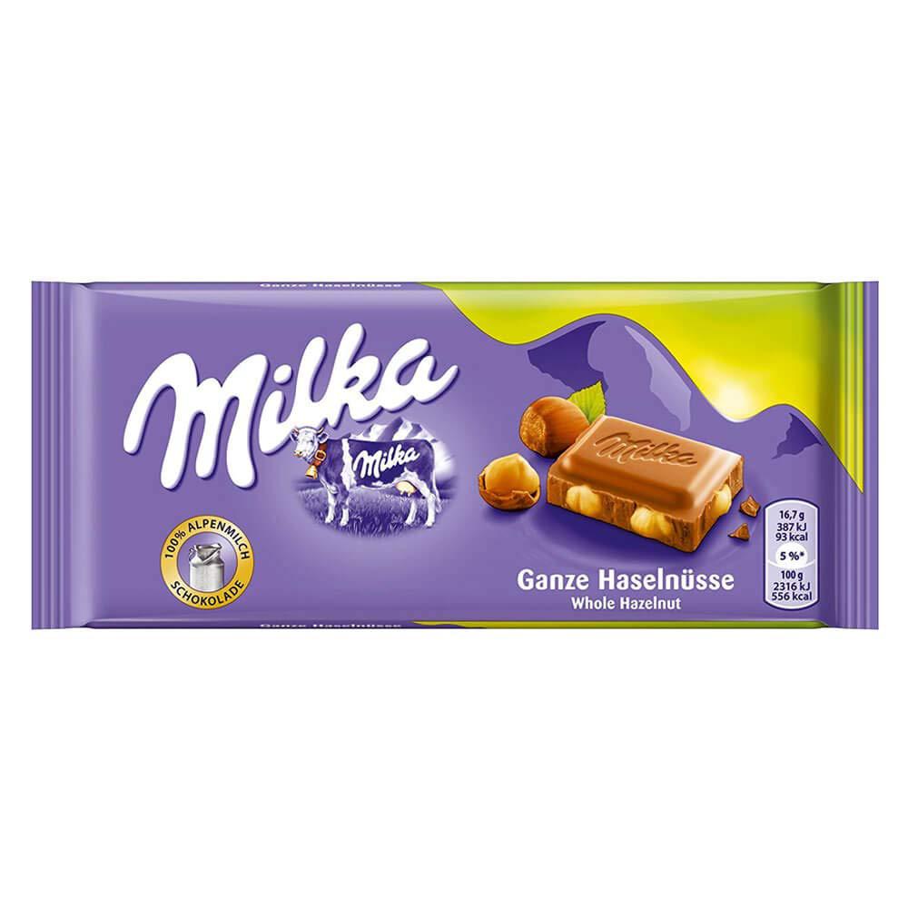 Chocolate Milka Avellanas Enteras 100g Importado Alemania-Capsulandia-1