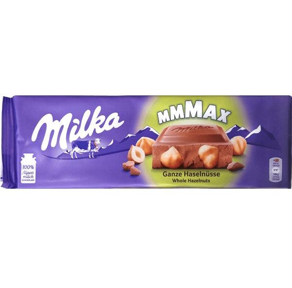 Chocolate Milka MAX Avellanas Enteras 270g Importado Alemania