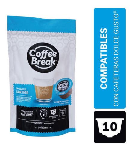 Cortado - 10 Capsulas Coffee Break Dolce Gusto®-Capsulandia-1