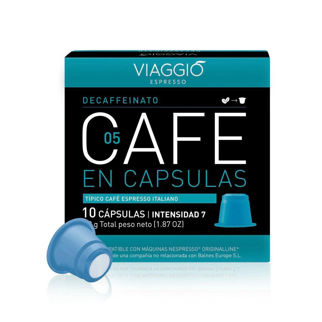 Descaffeinato - 10 capsulas Viaggio Nespresso-Capsulandia-1