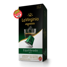 Cargar imagen en el visor de la galería, Equilibrado - Caja x10 capsulas La Virgina Nespresso-Capsulandia-1
