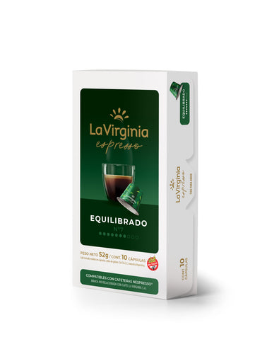 Equilibrado - Caja x10 capsulas La Virgina Nespresso-Capsulandia-2